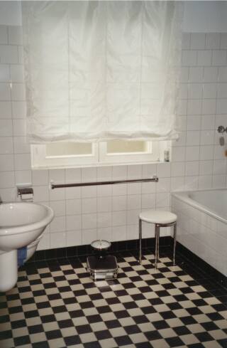 Badezimmer im Obergeschoss.